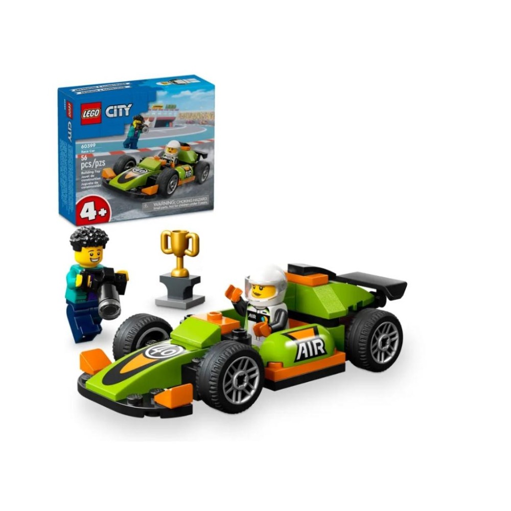 【磚星球】樂高 LEGO 60399 城市系列 綠色賽車 Green Race Car-細節圖2
