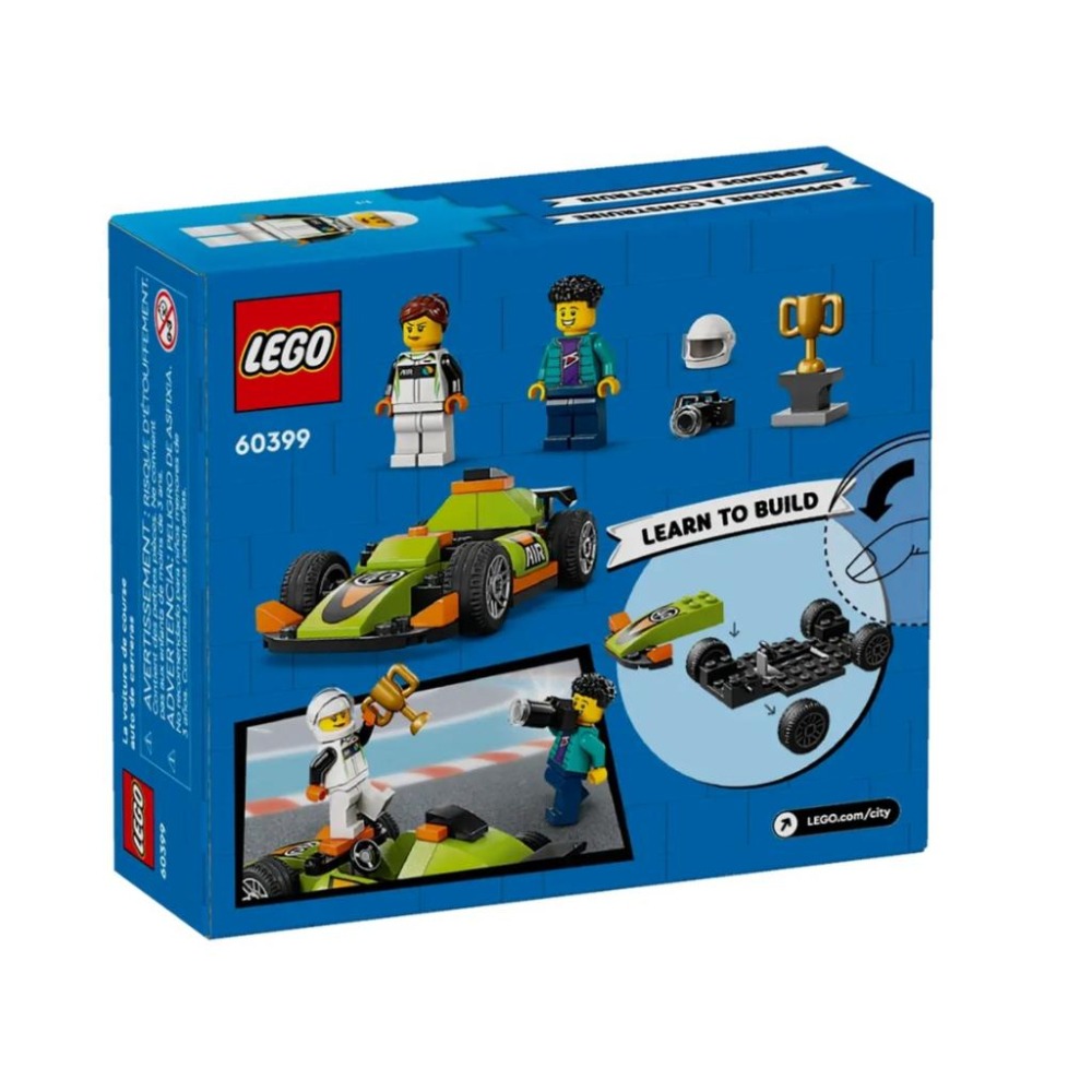 【磚星球】樂高 LEGO 60399 城市系列 綠色賽車 Green Race Car-細節圖4