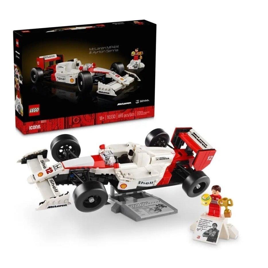 【磚星球】樂高 LEGO 10330 ICONS™ McLaren MP4/4&艾爾頓·冼拿 Ayrton Senna-細節圖2