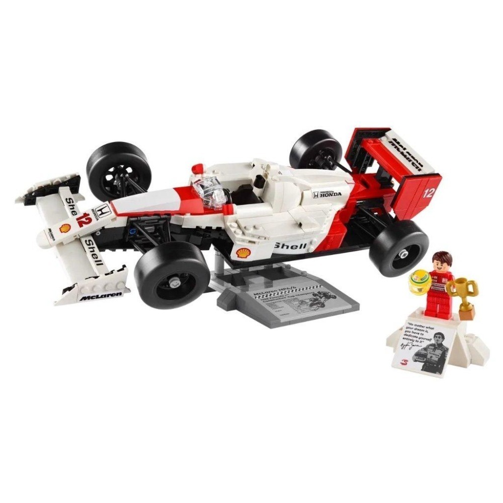 【磚星球】樂高 LEGO 10330 ICONS™ McLaren MP4/4&艾爾頓·冼拿 Ayrton Senna-細節圖3