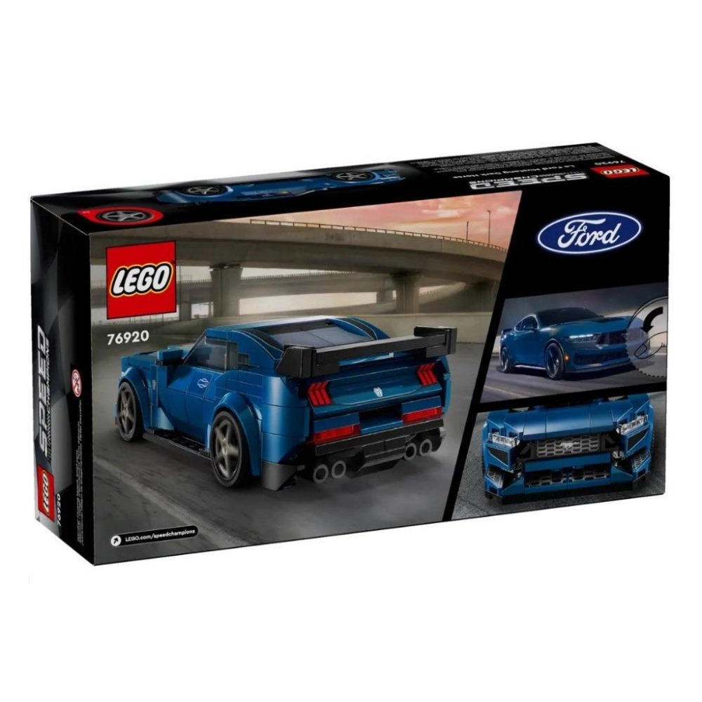 【磚星球】樂高 LEGO 76920 Speed系列 福特野馬 黑馬 Sports Car-細節圖4