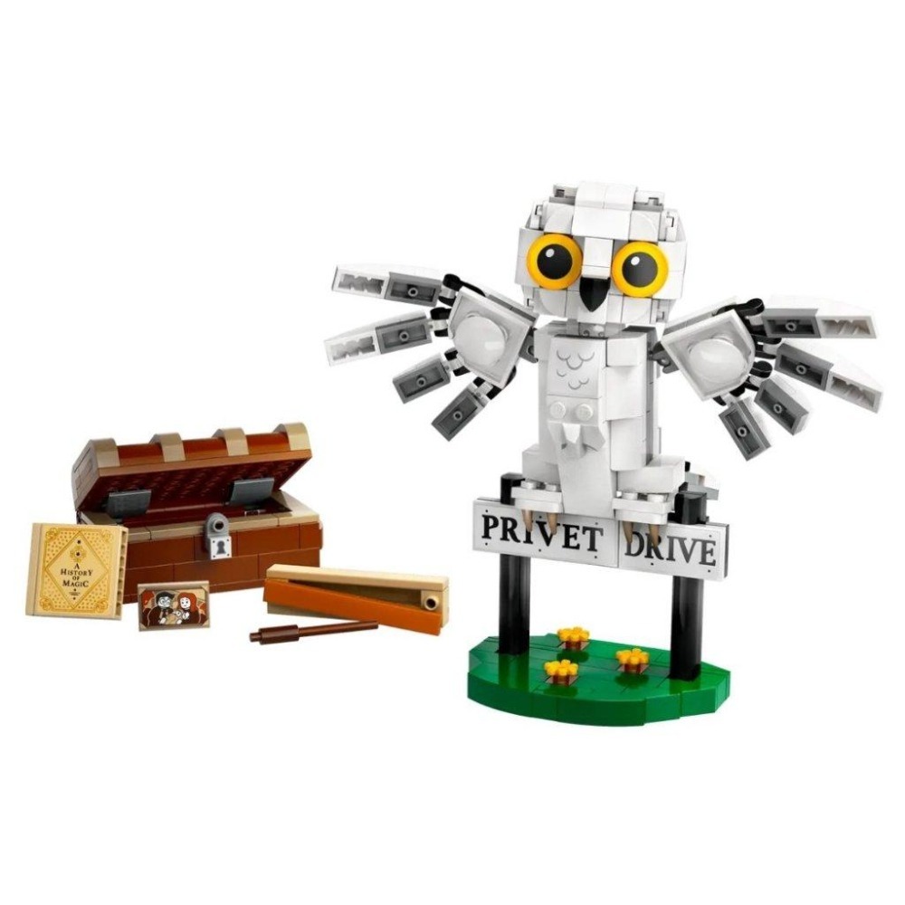 【磚星球】樂高 LEGO 76425 哈利波特 嘿美在水蠟樹街4號 Hedwig™ at 4 Privet Drive-細節圖3