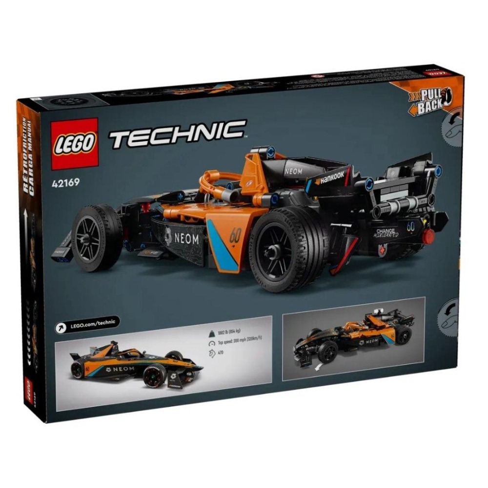 【磚星球】樂高 LEGO 42169 動力科技 NEOM麥拉倫Formula E RaceCar-細節圖4