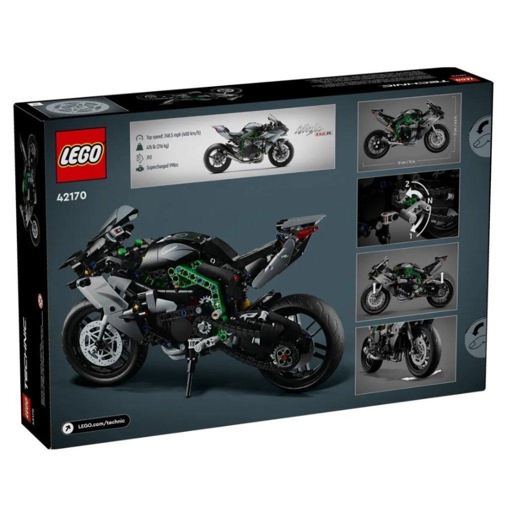 【磚星球】樂高 LEGO 42170 動力科技 川崎 Ninja H2R Kawasaki Ninja-細節圖4