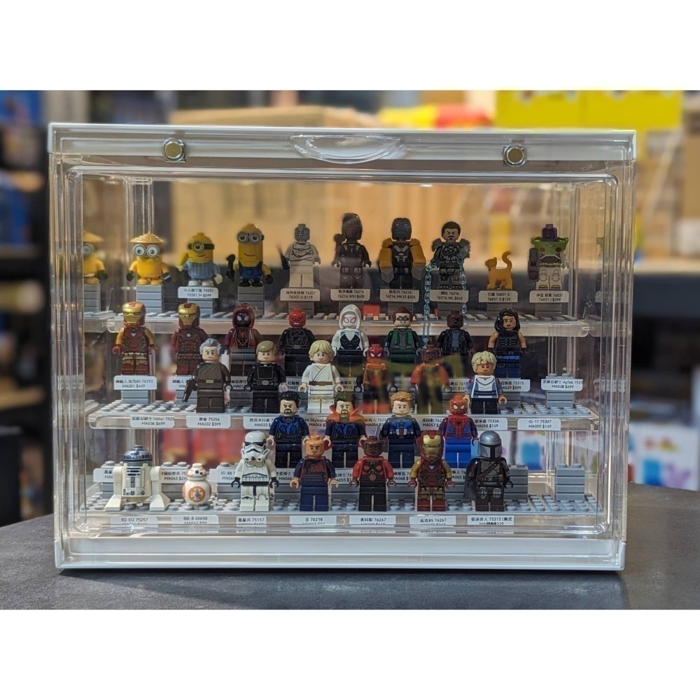 【磚星球】樂高 LEGO 樂高人偶展示盒 Display Box for minifigures (99980)-細節圖6