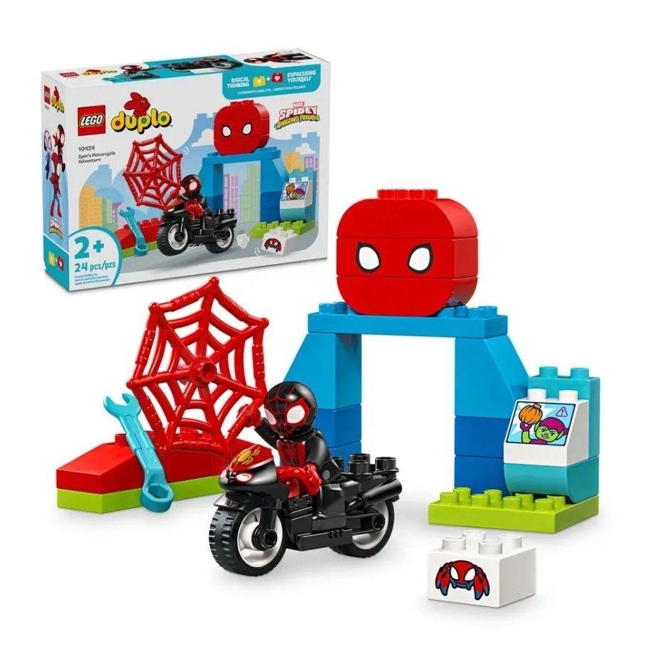 【磚星球】樂高 LEGO 10424 得寶系列 蜘蛛人摩托車冒險 Spin＇s Motorcycle-細節圖2
