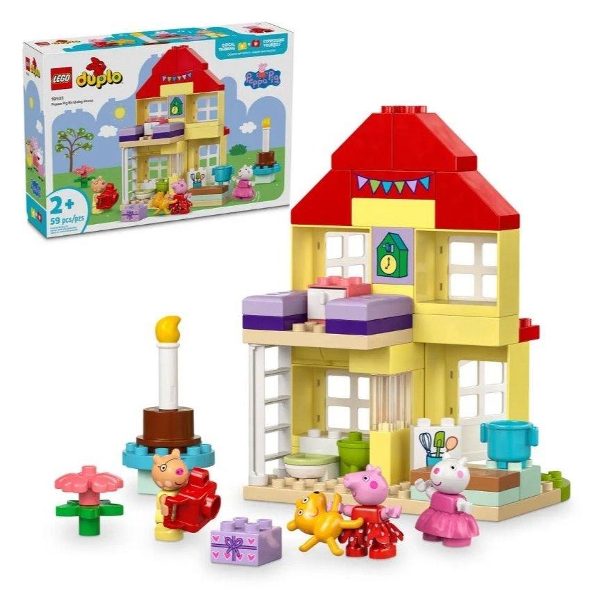 【磚星球】樂高 LEGO 10433 得寶系列 粉紅豬小妹 生日屋 Peppa Pig Birthday House-細節圖2
