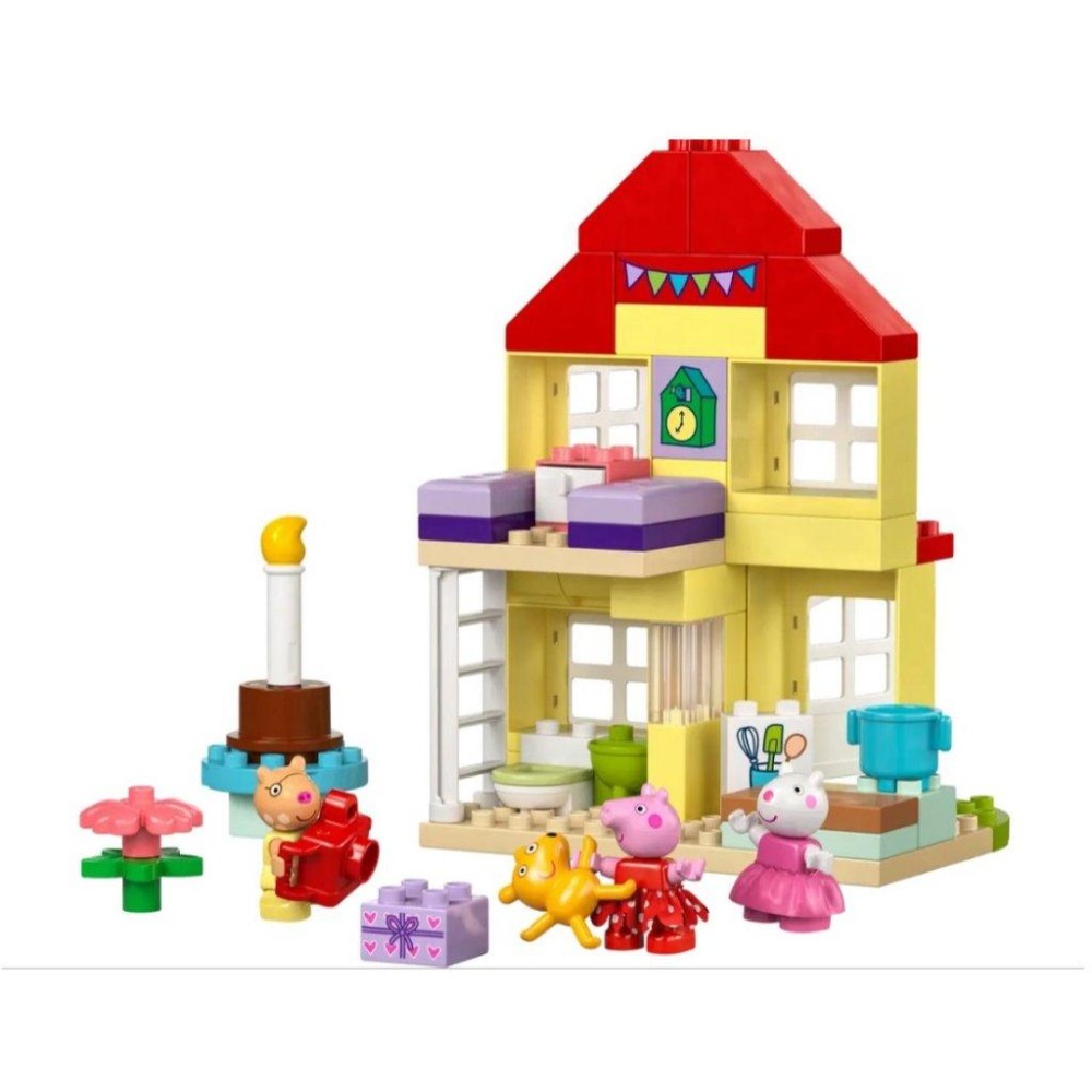 【磚星球】樂高 LEGO 10433 得寶系列 粉紅豬小妹 生日屋 Peppa Pig Birthday House-細節圖3