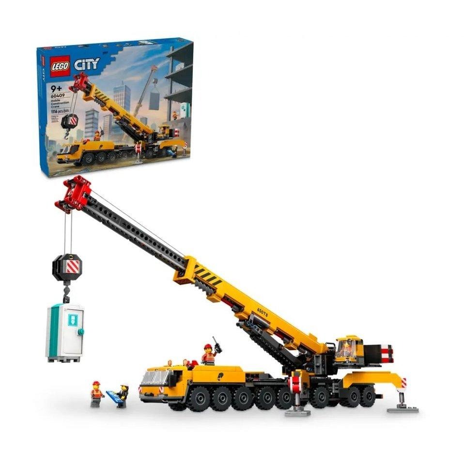 【磚星球】樂高 LEGO 60409 城市系列 移動式工程起重機 Yellow Construction Crane-細節圖2