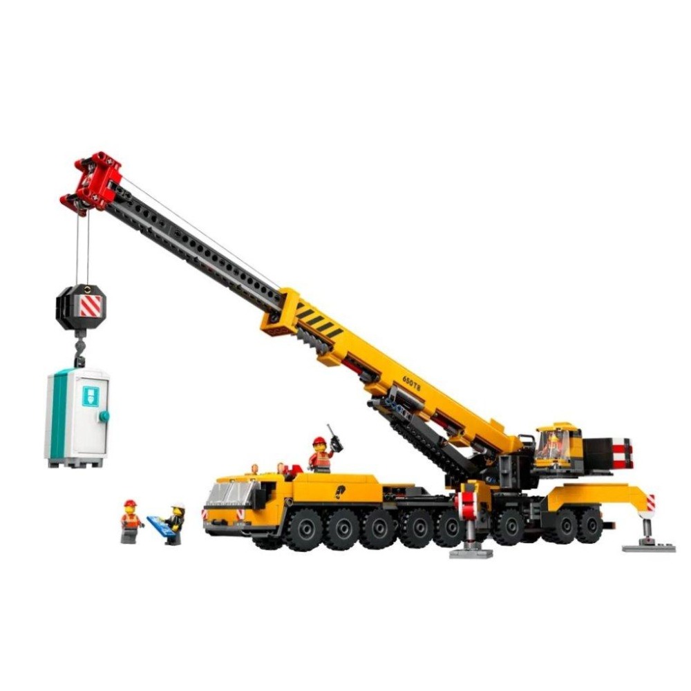 【磚星球】樂高 LEGO 60409 城市系列 移動式工程起重機 Yellow Construction Crane-細節圖3