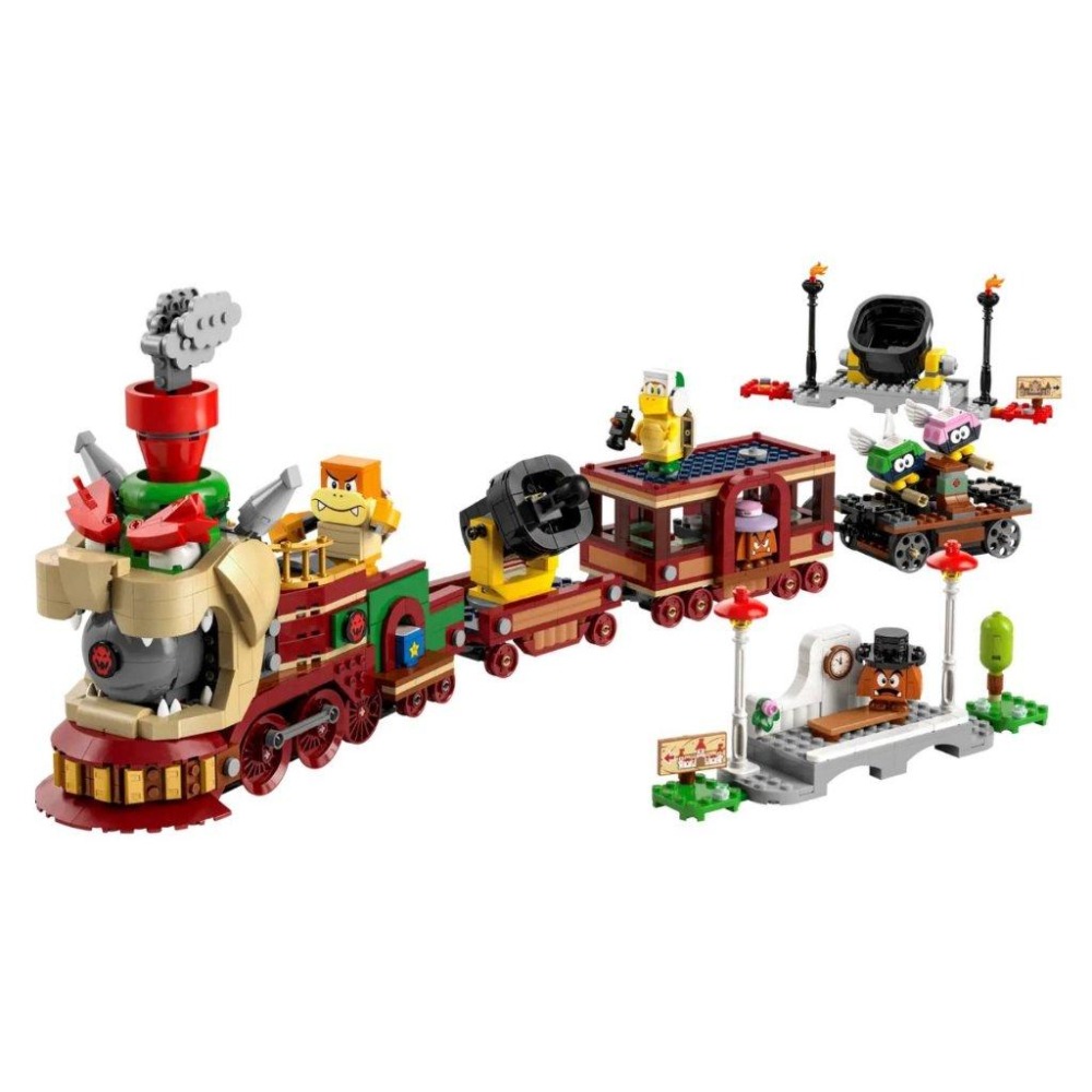 【磚星球】樂高 LEGO 71437 瑪莉歐系列 庫巴特快列車 The Bowser Express Train-細節圖3