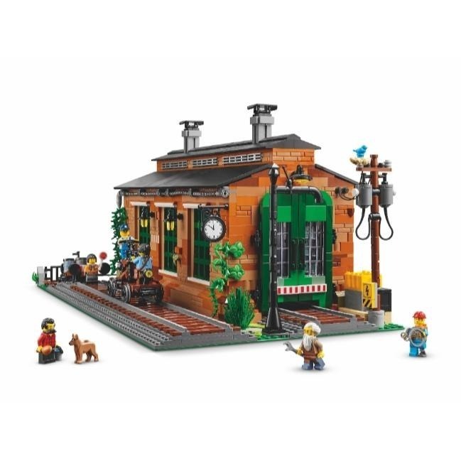 【磚星球】樂高 LEGO 910033 bricklink 老火車維修站 Old Train Engine Shed-細節圖3