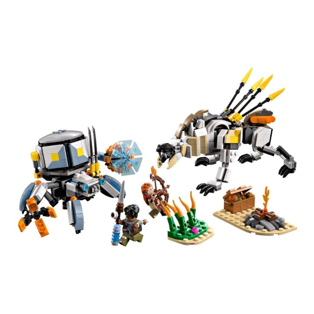 【磚星球】樂高 LEGO 77037 地平線系列 亞蘿伊和華爾大戰殼行者與鋸齒獸-細節圖2