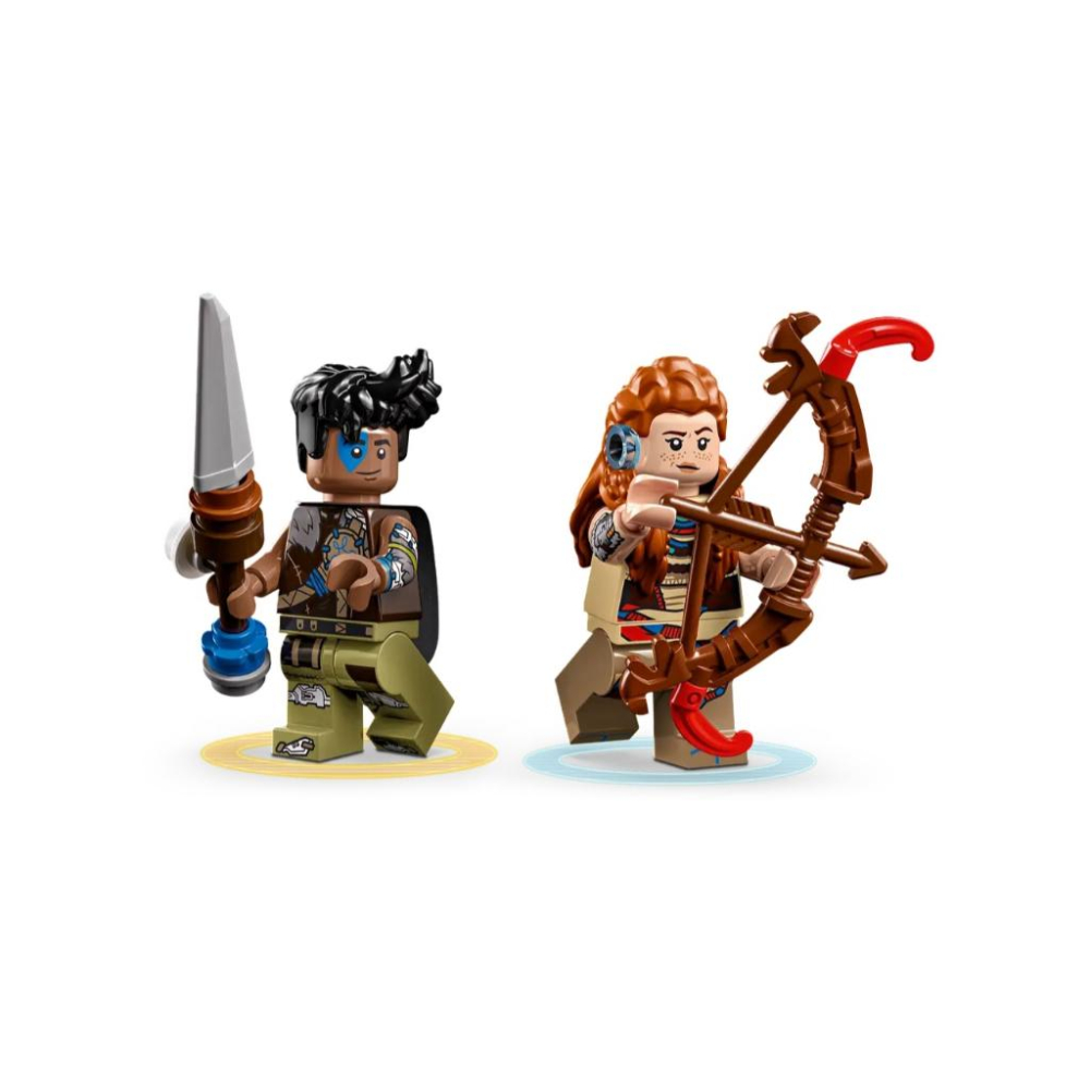 【磚星球】樂高 LEGO 77037 地平線系列 亞蘿伊和華爾大戰殼行者與鋸齒獸-細節圖5
