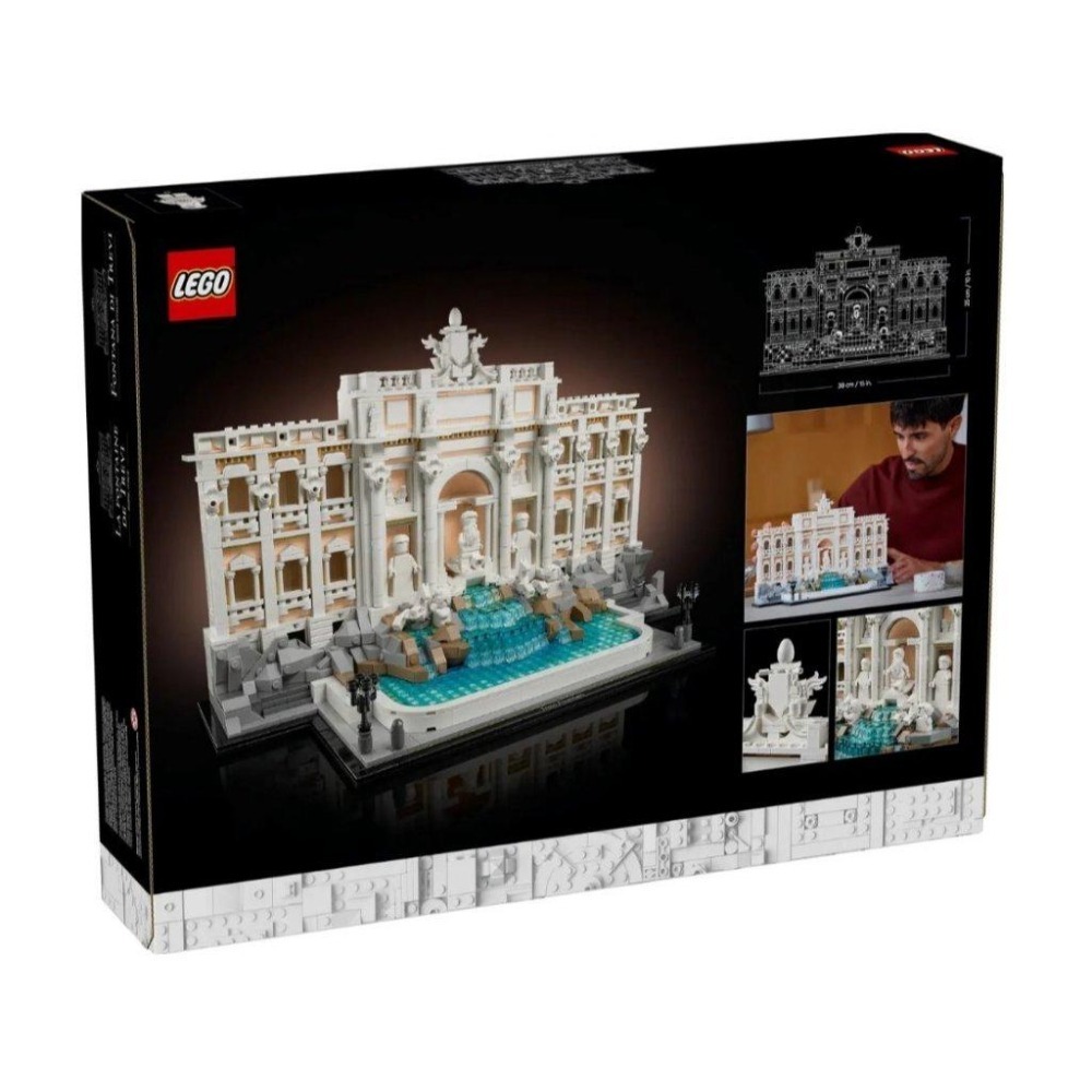 【磚星球】樂高 LEGO 21062 經典建築系列 特雷維噴泉 Trevi Fountain-細節圖3