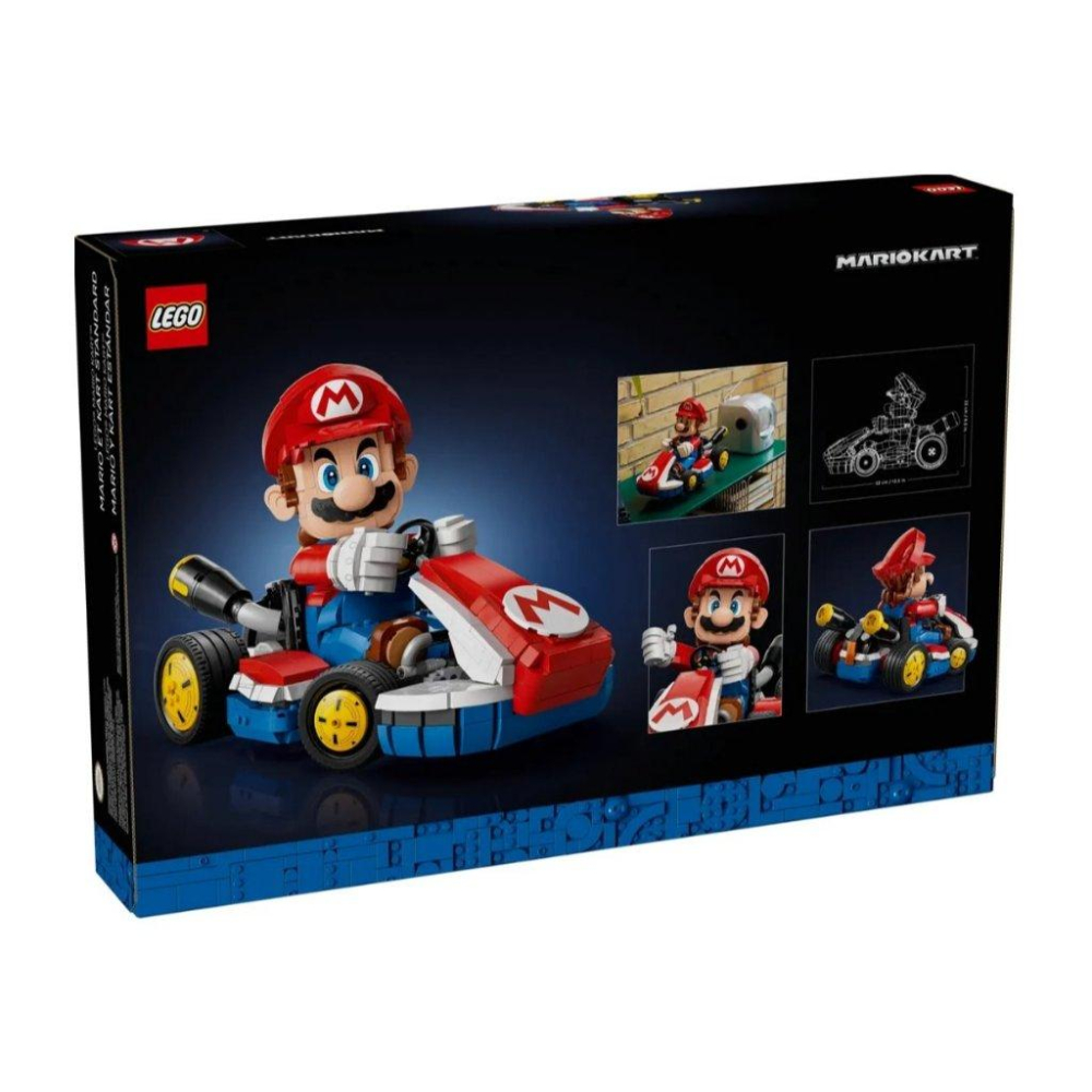 【磚星球】樂高 LEGO 72037 瑪莉歐系列 瑪利歐賽車™ 瑪利歐＆標準車 Mario&Standard Kart-細節圖4