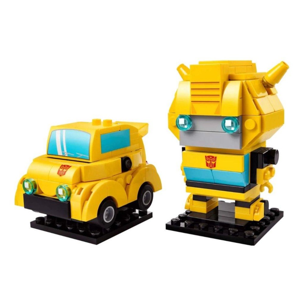 【磚星球】樂高 LEGO 40804 大頭系列 大黃蜂和車輛 Bumblebee Robot & Vehicle-細節圖2