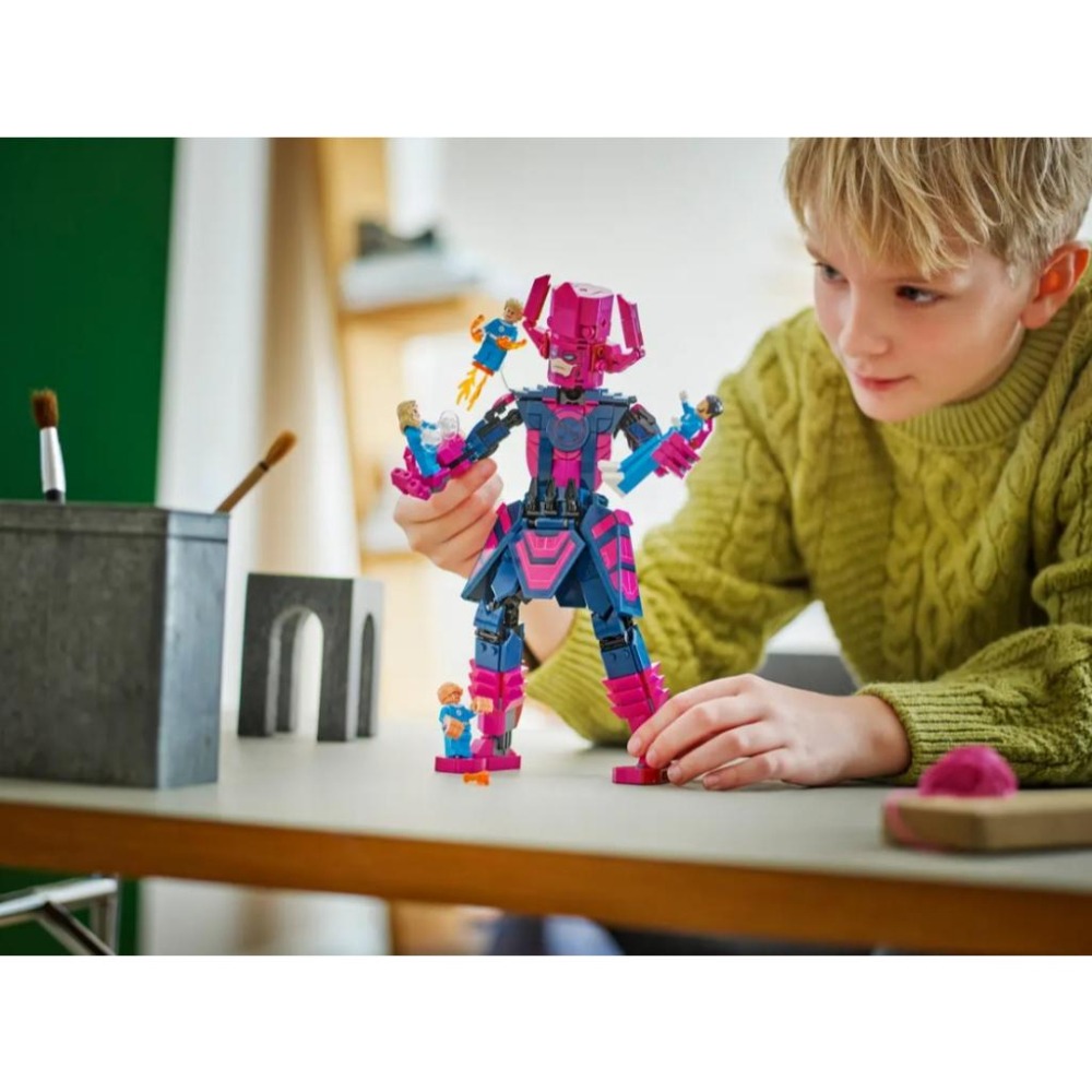 【磚星球】樂高 LEGO 76316 漫威系列 驚奇 4 超人大戰行星吞噬者拼砌玩偶-細節圖8