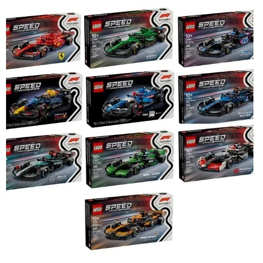 【磚星球】樂高 LEGO Speed系列 F1 全系列 10台 77242 ~ 77251-細節圖2