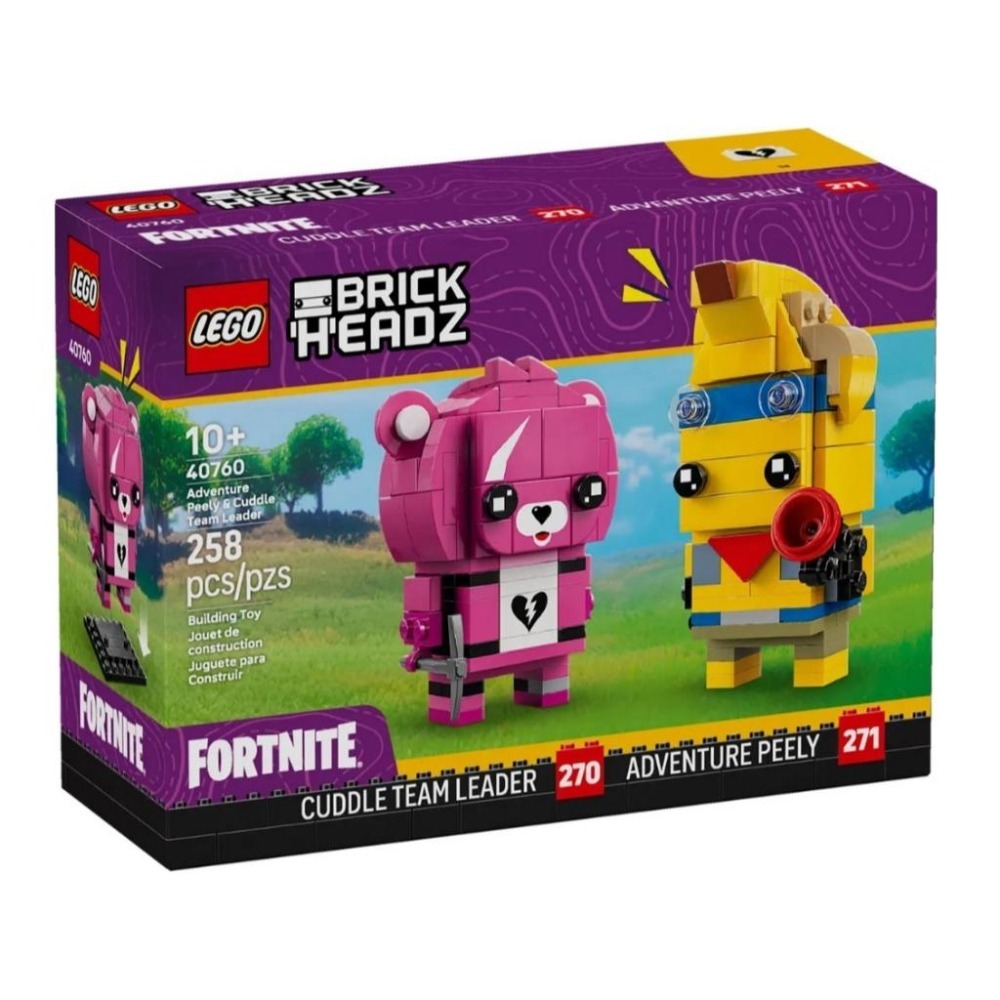 【磚星球】樂高 LEGO 40760 大頭系列 香蕉人與粉紅熊 Peely & Cuddle Team Leader-細節圖2
