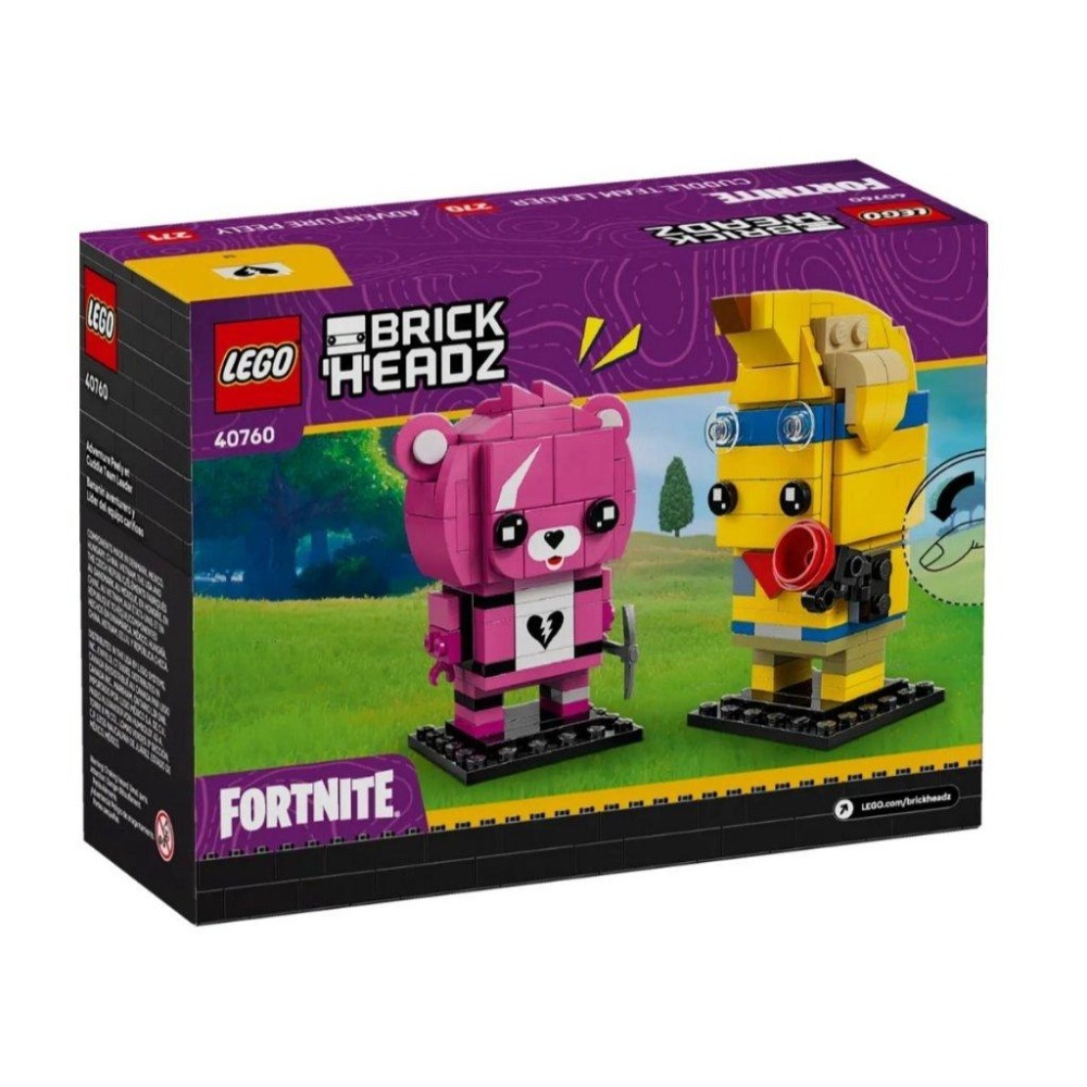 【磚星球】樂高 LEGO 40760 大頭系列 香蕉人與粉紅熊 Peely & Cuddle Team Leader-細節圖4