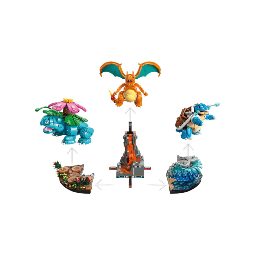 【磚星球】樂高 LEGO 72153 寶可夢系列 妙蛙花、噴火龍和水箭龜 (御三家)-細節圖6