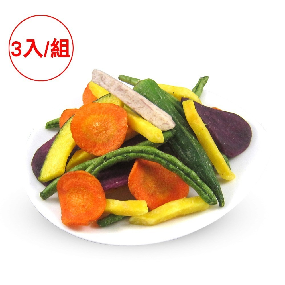 (特惠組)元氣家 綜合蔬菜脆片(100g)x3入+送提袋-細節圖2