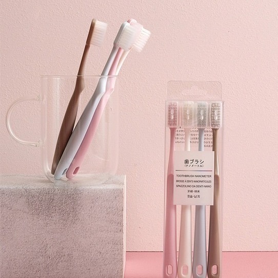 日系馬卡龍細軟毛牙刷組(4入裝)-細節圖2