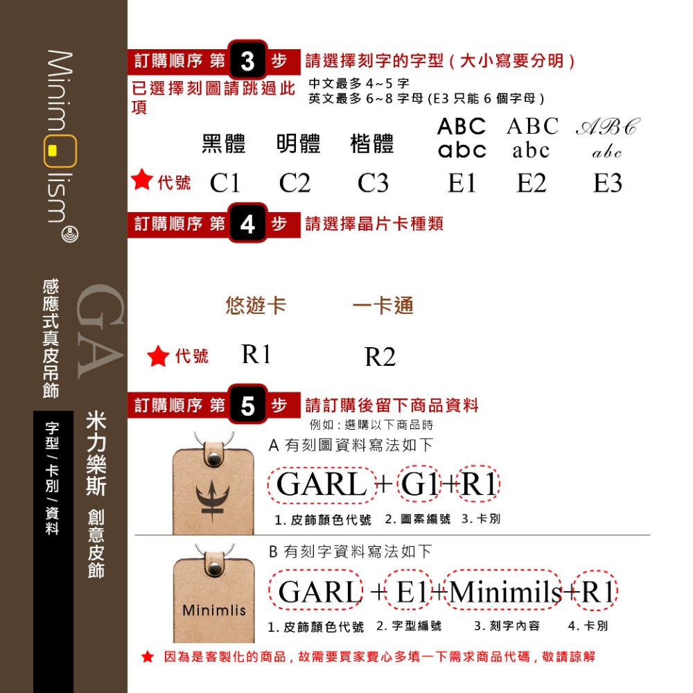 米力樂斯GA真皮吊飾(長方形) 可選悠遊卡.一卡通晶片(擇一)-細節圖6