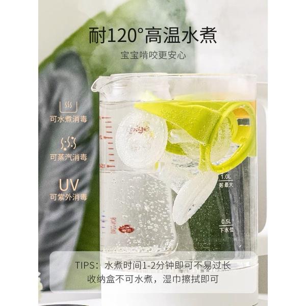 豆腐媽 V字頭  奶瓶變水杯 寬口 貝親 小獅王 辛巴適用 防噴 大寶寶 奶瓶吸管 360ML V奶吸-細節圖3