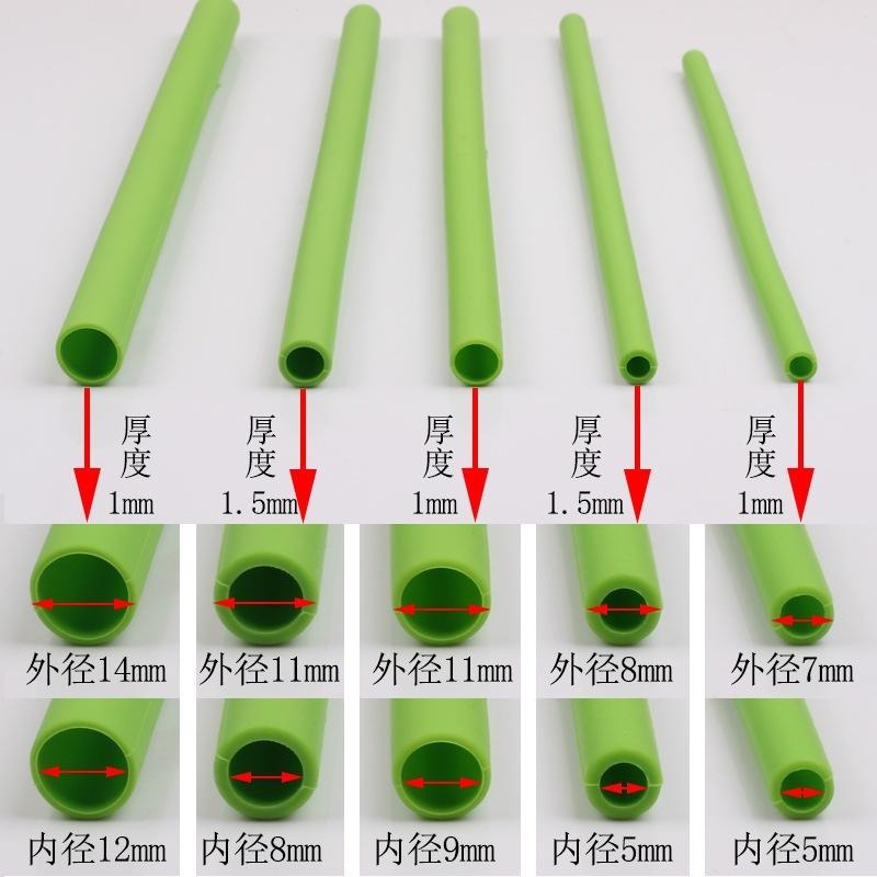 豆腐媽 現貨｜環保矽膠吸管5入組｜粗吸管 細吸管 附刷 可耐高溫 重複使用 飲料/水杯通用-細節圖2