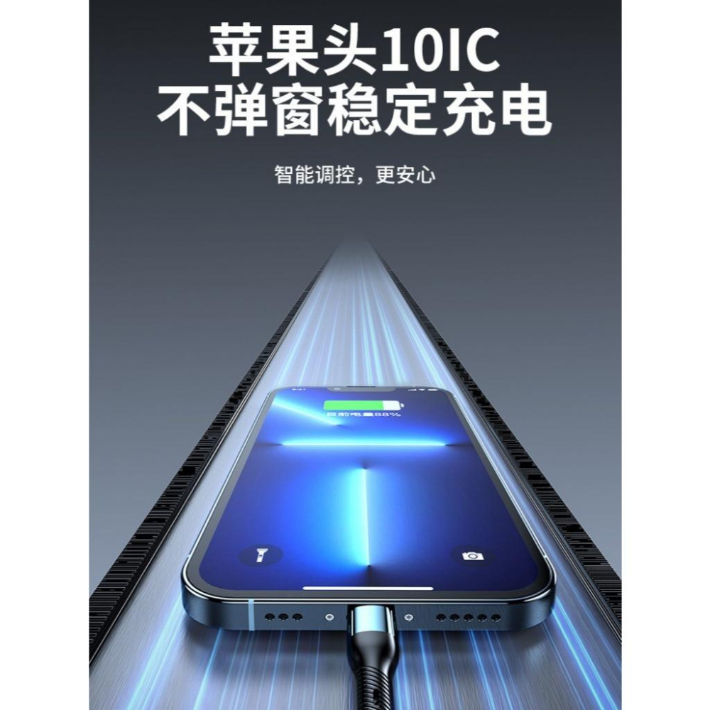120W 超級快充三合一充電線｜TypeC 蘋果Micro 三合一 一拖三數據線 傳輸快充線 手機通用-細節圖4