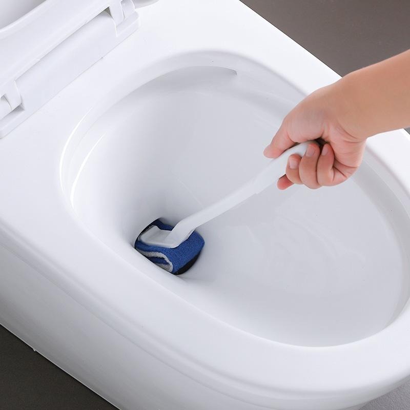 豆腐媽 現貨🚽馬桶刷 溝縫死角刷｜軟毛創意廁所刷 實用清潔刷 廁所馬桶清潔神器 刷子不傷釉面-細節圖2