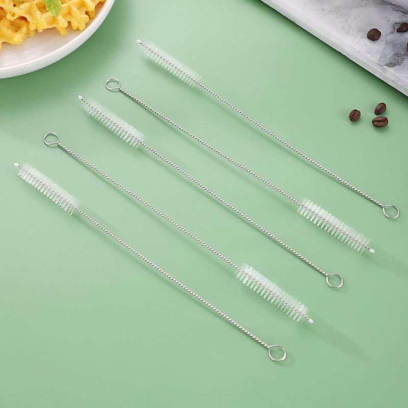 豆腐媽 吸管刷 粗吸管刷 細吸管刷 加長吸管刷 不鏽鋼把手 吸管刷 吸管刷 24公分 25.5公分-細節圖2