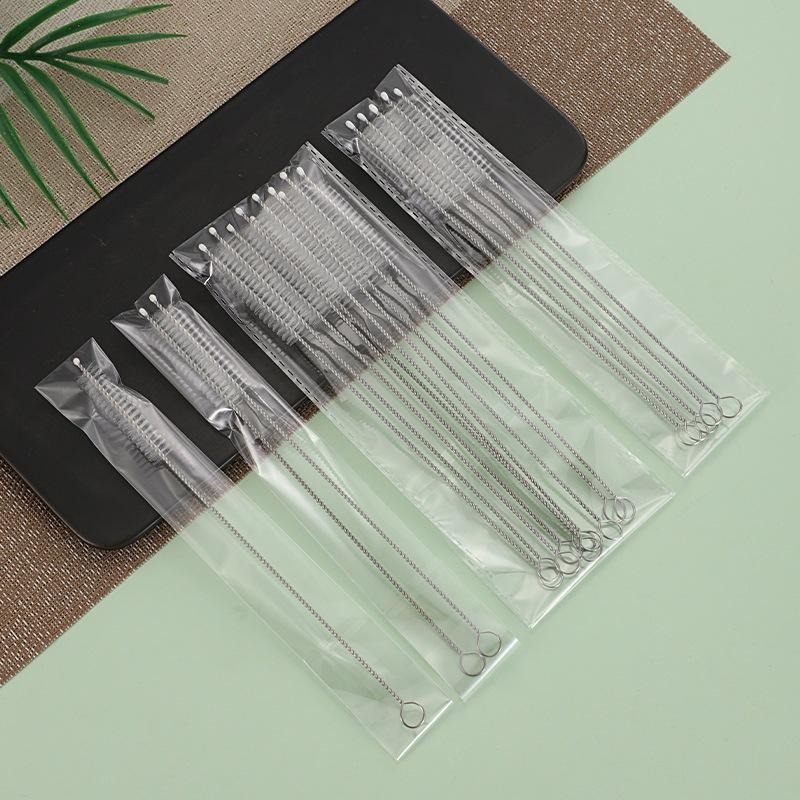 豆腐媽 吸管刷 粗吸管刷 細吸管刷 加長吸管刷 不鏽鋼把手 吸管刷 吸管刷 24公分 25.5公分-細節圖3