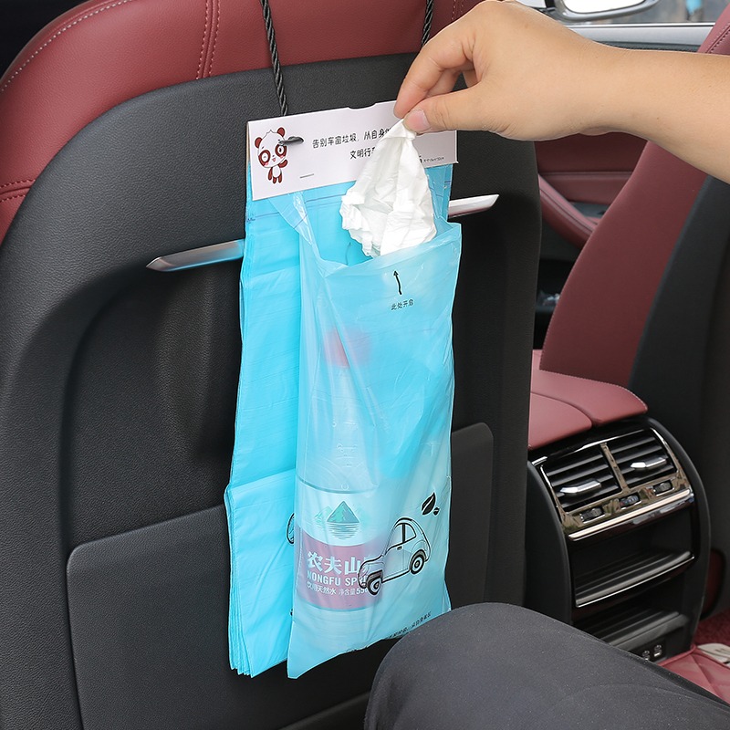 豆腐媽 掛式車用垃圾袋 30入/包 可掛式 一次性 拋棄式 垃圾袋 可黏貼 自黏式 桌面塑膠袋垃圾袋 小垃圾袋-細節圖6