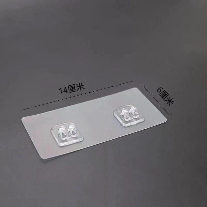 豆腐媽 現貨 置物架雙勾貼 無痕貼 壁掛 壁掛貼 磁磚 免打孔 免鑽洞 無痕 置物籃掛牆 浴室 廁所 收納-細節圖7