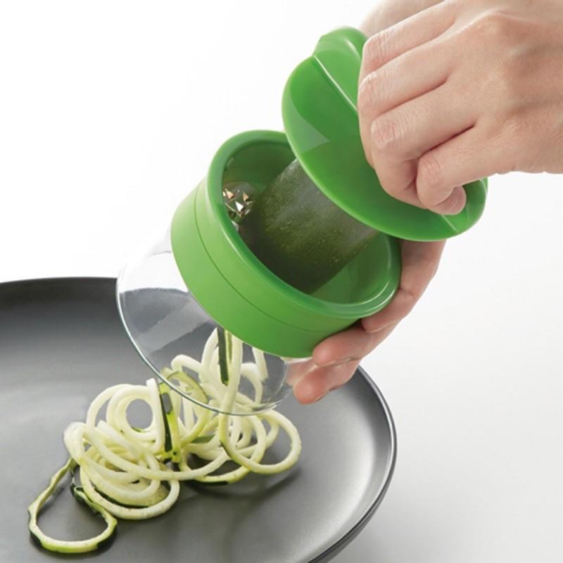 【現貨】蔬菜刨絲器 櫛瓜麵削麵器 偽麵器 不鏽鋼刀片 減醣低GI料理 蔬菜削麵器 櫛瓜麵工具-細節圖3