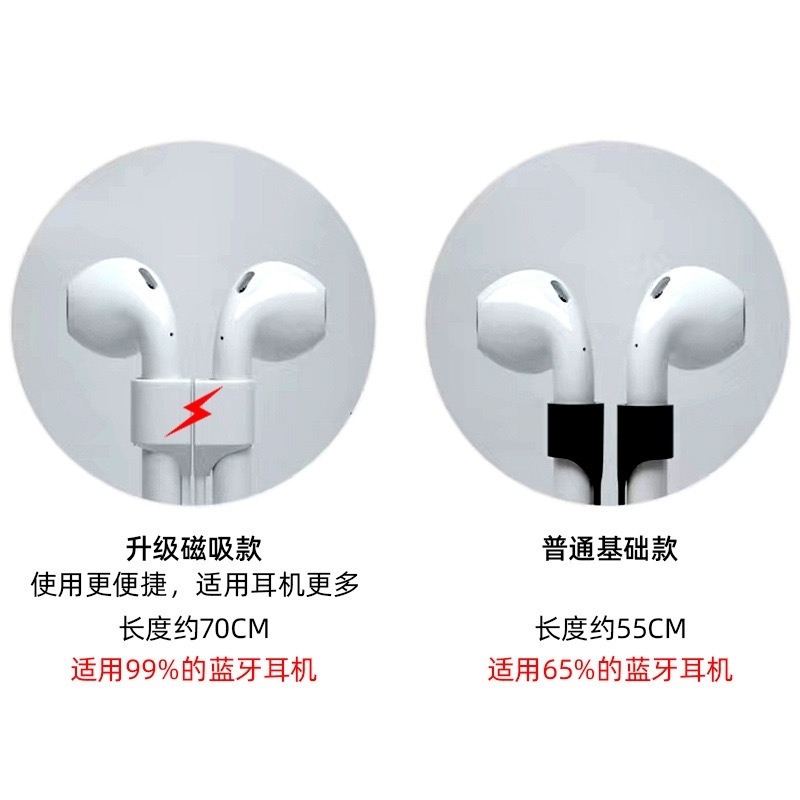 AirPods 4 Pro 2 3 磁吸耳機繩 耳機防丟繩 防丟繩 掛繩 矽膠繩 藍芽耳機 運動 耳機繩 磁吸防丟-細節圖5