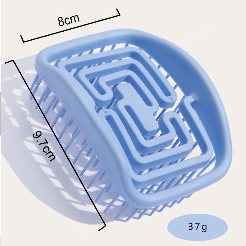 洗頭按摩梳 高彈性不變形 柔軟頭皮護理 四方鏤空梳順髮不卡髮 乾濕兩用洗髮梳 造型家用必備-細節圖2