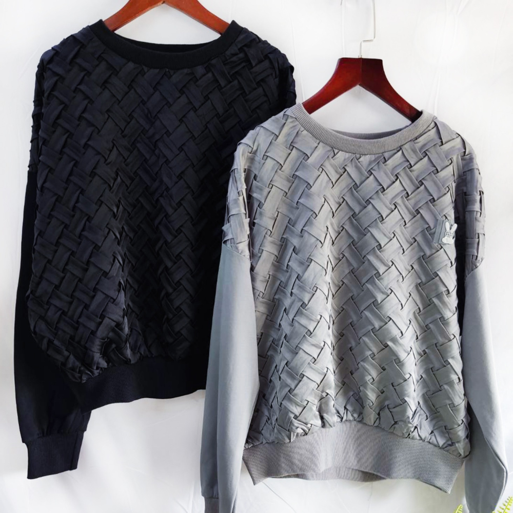 韓版時尚 編織休閒 T恤-細節圖3