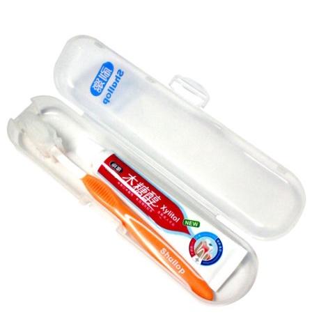 【Shallop刷樂】刷樂雙防蛀 成人 兒童保健潔牙組1支牙刷+1條牙膏+牙刷盒 刷樂旅行組 牙刷旅行組 外出牙刷組-細節圖3