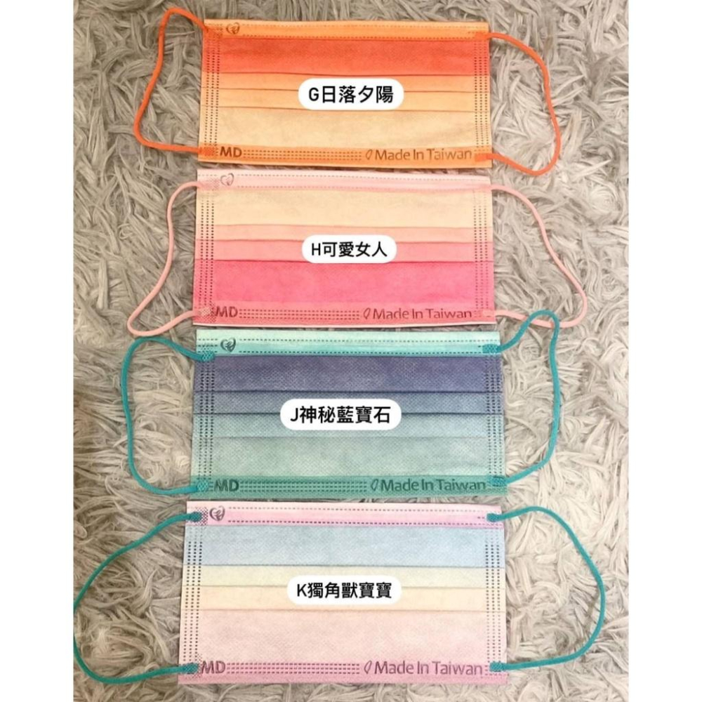【DK盛籐】盛籐平面醫療用口罩(未滅菌)醫用口罩 成人醫療口罩 平面口罩 漸層口罩 可愛口罩 醫療平面口罩佩戴舒適-細節圖4