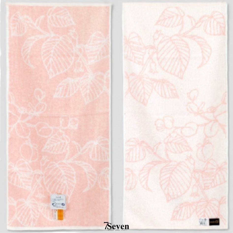 Gemini中空紗雪之桃葉緹花毛巾 約34X76CM 無捻紗 瞬間吸水 極致柔軟【77socks】SB567K 双星毛巾-細節圖4