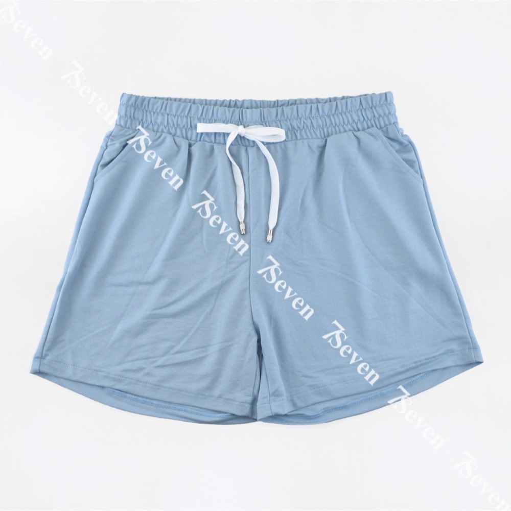 夏日寬鬆透氣涼短褲 絲滑柔軟輕盈 涼感 透氣 休閒短褲 居家褲 運動短褲 三分褲 女短褲【77socks】667-規格圖7