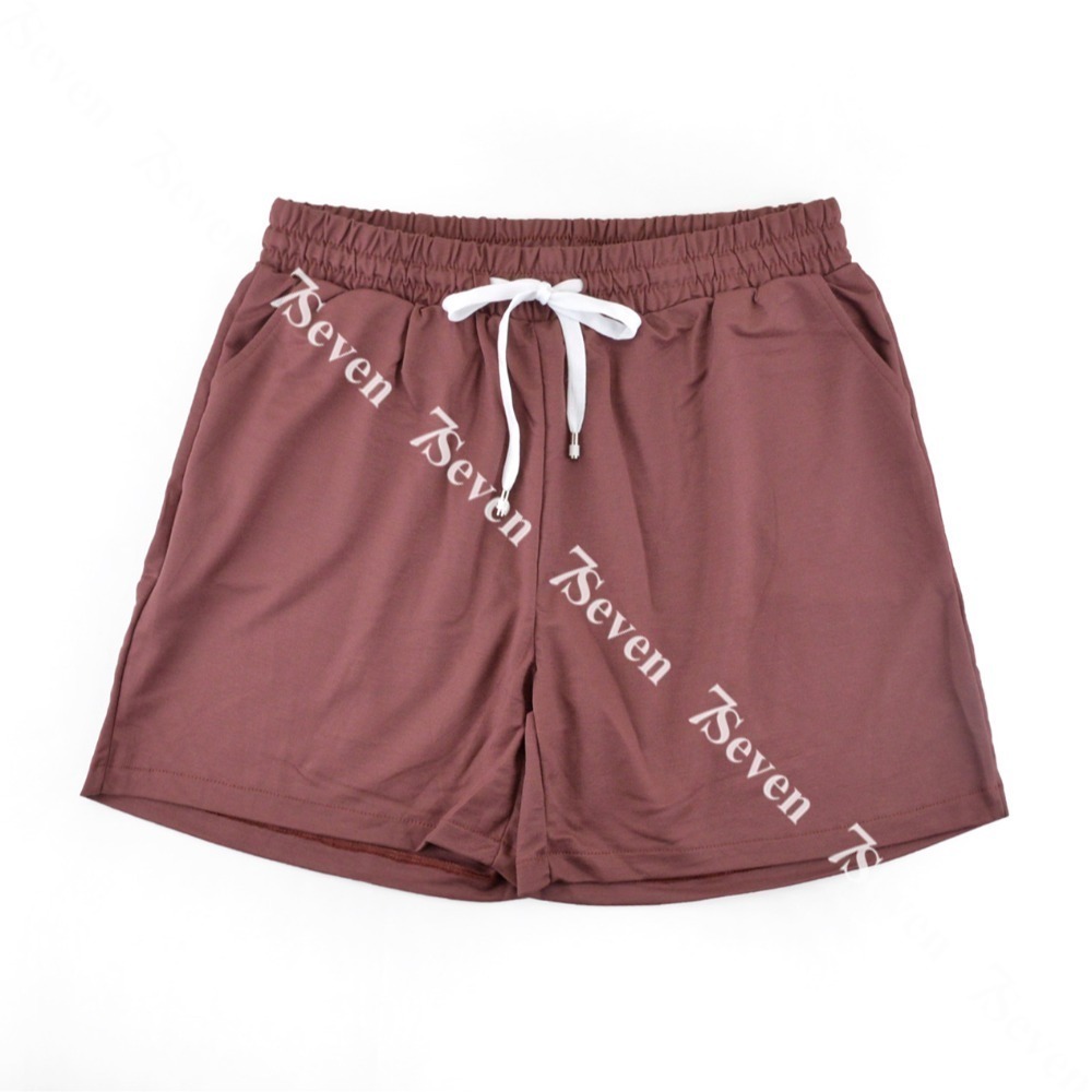 夏日寬鬆透氣涼短褲 絲滑柔軟輕盈 涼感 透氣 休閒短褲 居家褲 運動短褲 三分褲 女短褲【77socks】667-規格圖7