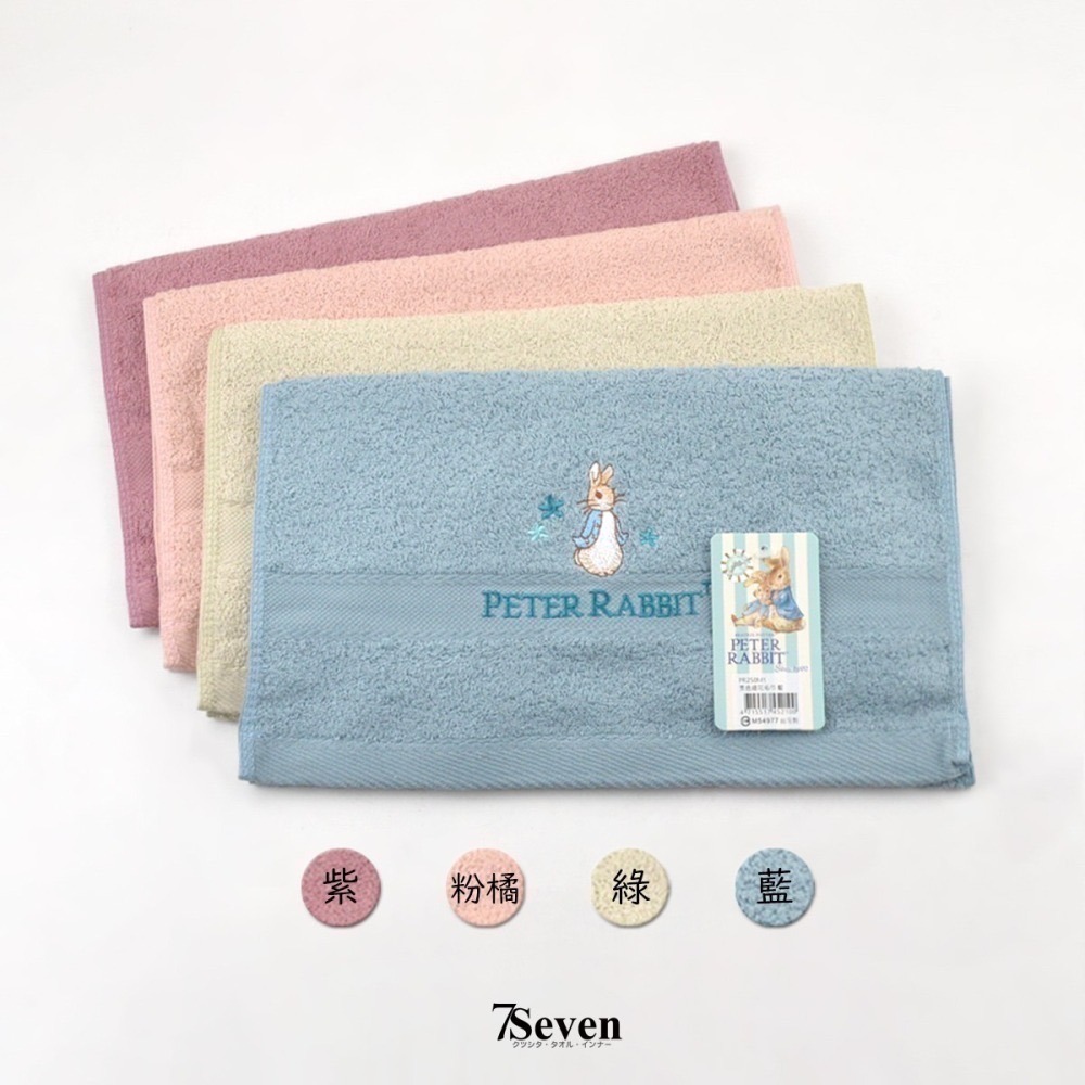 彼得兔純棉緹花大毛巾 約33x72cm 吸水 柔軟 MIT台灣製造 擦臉巾 成人毛巾【77socks】PR250M 盈宏-細節圖4