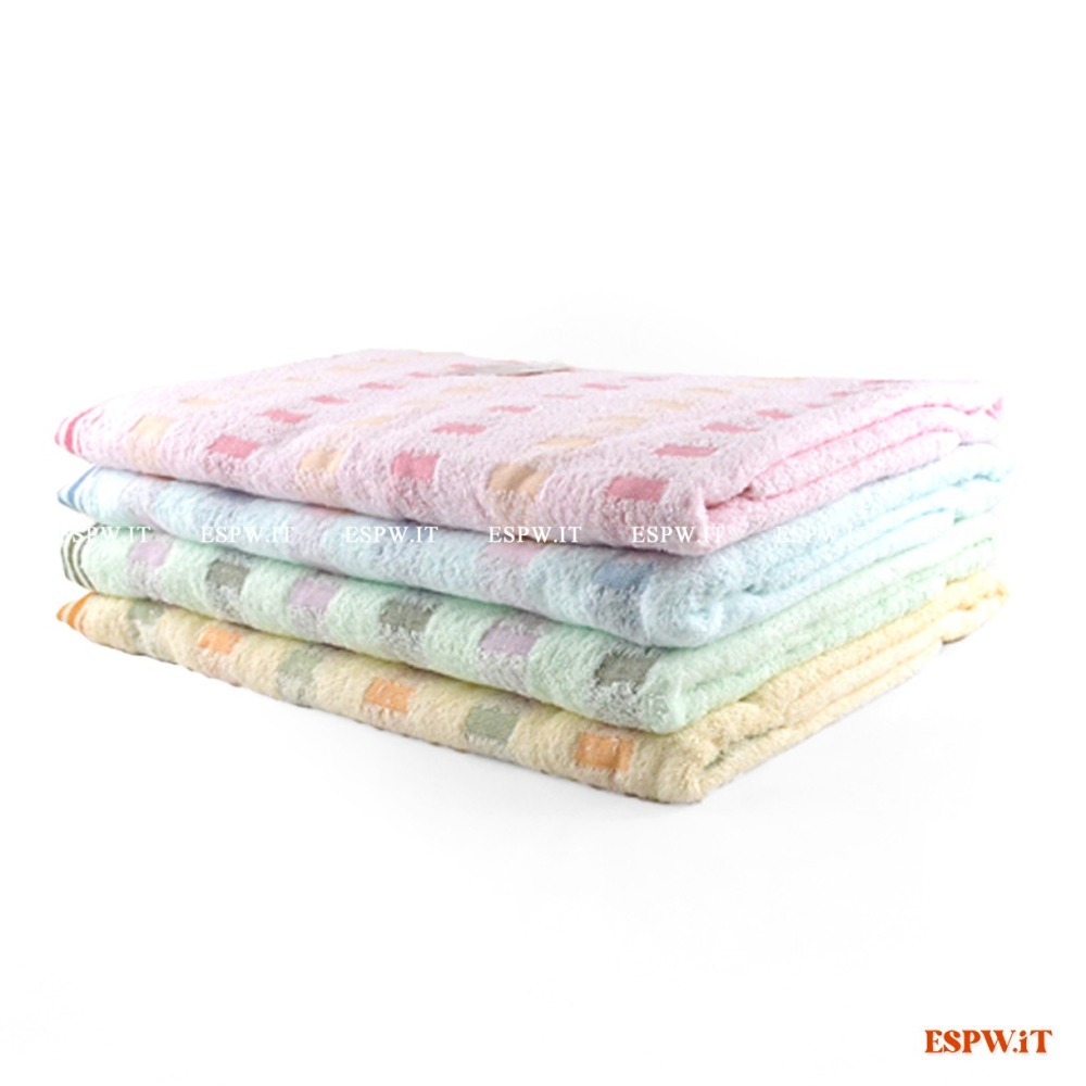 【ESPW.IT】KONES 橫條格子浴巾 100%純棉 約70X140CM 吸水 柔軟 珂妮絲 台灣浴巾 401 喜帥-細節圖2