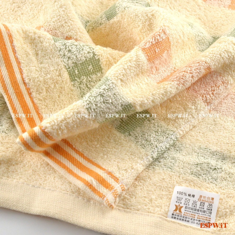 【ESPW.IT】KONES 橫條格子浴巾 100%純棉 約70X140CM 吸水 柔軟 珂妮絲 台灣浴巾 401 喜帥-細節圖3