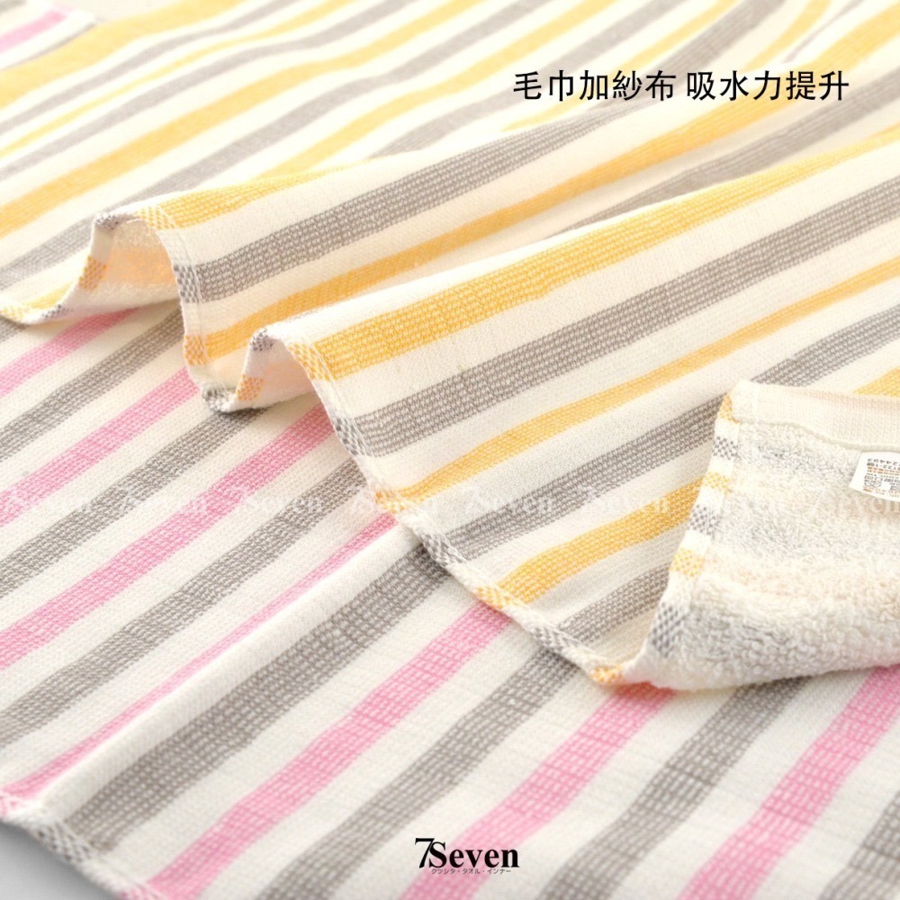 KONES單層紗布純棉童巾 約51X27CM 一面紗布 一面毛巾 珂妮絲 台灣製 650 喜帥【TIGRA.77】-細節圖3